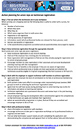 Technician registration action planning for union reps flyer