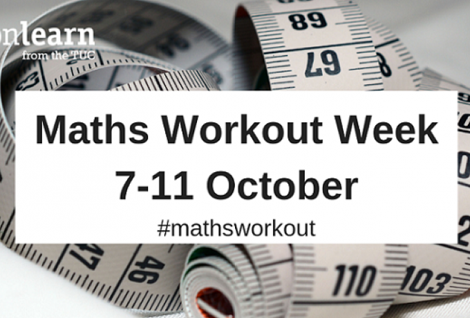 Maths Workout Week is counting on you