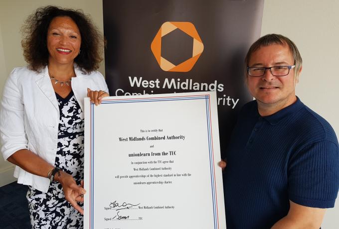 West Midlands signs up to TUC Apprenticeship Charter