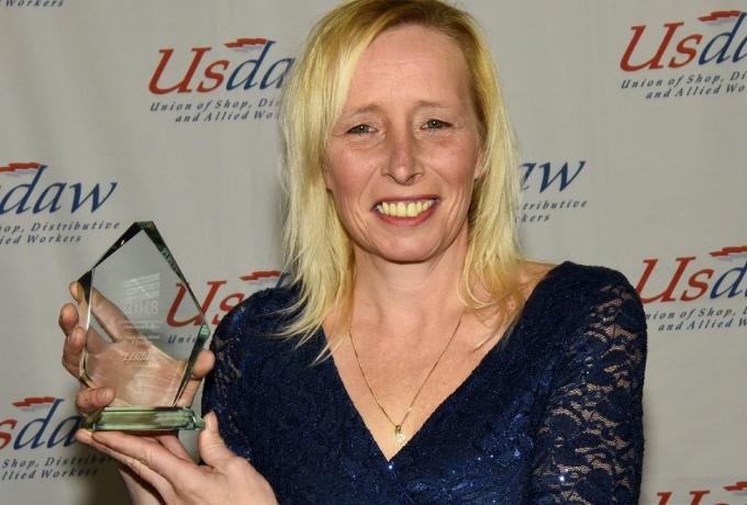Usdaw award Tracy 2018 ULR of the Year