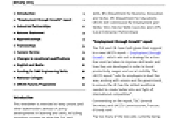 Learning & Skills Policy Update January 2015
